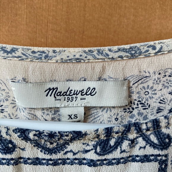 Madewell Silk Kyoto Top in Bandana Mix - Picture 2 of 3